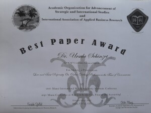 Best_Paper_Award_AOASIS_Miami_UrsulaSchinzelconference_20_21August2021